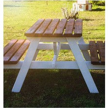 Ela Wood Working Elawoodworking Ahşap Piknik Masası 6 Kişilik