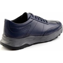 Bambi Lacivert Napa Deri Erkek Casual Ayakkabı E01556020843