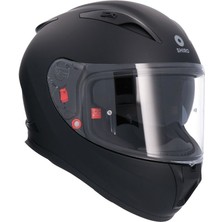 Moto Punto Shıro Fullface 3003 SH-605SV Shadow Solidmat Black Sunvizor L