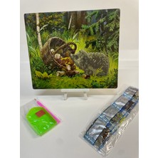 Boncuklu Taşlı Mozaik Elmas Boyama Goblen Tablo Resim Puzzle Dıamond Set 21X25 Çocuklar Için