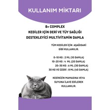 Vitpaw B Complex Damla 50 ml Kediler Için Tüy Dökülmesi Engelleyici, Deri ve Tüy Sağlığı Biotin Damla