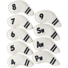 Surjion 9x Golf Kapakları 4 5 6 7 8 9 Pw Aw Sw Glof Kulübü Başörtüsü (Yurt Dışından)