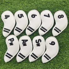 Surjion 9x Golf Kapakları 4 5 6 7 8 9 Pw Aw Sw Glof Kulübü Başörtüsü (Yurt Dışından)