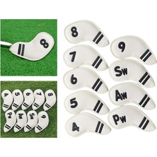 Surjion 9x Golf Kapakları 4 5 6 7 8 9 Pw Aw Sw Glof Kulübü Başörtüsü (Yurt Dışından)