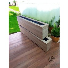 Ela Wood Working Ahşap Saksı Dış Mekan Saksı