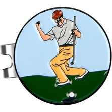 Surjion Golf Marker Şapka 25MM Yaratıcı Golf Işareti Araç Stili C (Yurt Dışından)