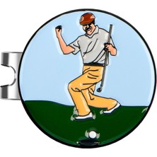 Surjion Golf Marker Şapka 25MM Yaratıcı Golf Işareti Araç Stili C (Yurt Dışından)