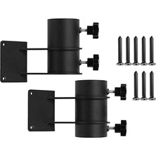 Surjion 2 Adet Şemsiye Tabanı Bayraklar Metal Kelepçe Bahçe Korkuluk Şemsiye Tutucu Standı (Yurt Dışından)