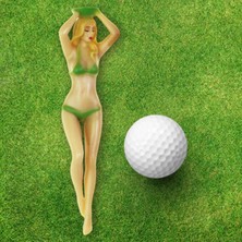 Surjion Yenilik Golf Tees Bikini Kadın Bekarlığa Veda Partisi Golfçü Golf Hediyesi Ş Yeşil (Yurt Dışından)