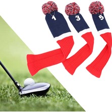 Surjion 3x Örme Ahşap Golf Kulübü Kılıfı Boyunlu Çorap Değiştirilebilir. 1 (Yurt Dışından)