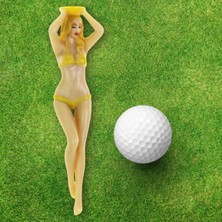 Surjion Yenilik Golf Tees Bikini Kadın Bekarlığa Veda Partisi Golfçü Golf Hediyesi Ş Sarı (Yurt Dışından)