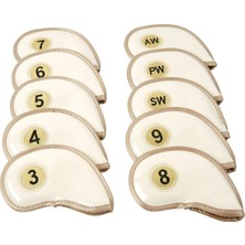 Surjion 10X Pu Golf Başörtüsü Golf Kulübü Kapakları Anti Çizilmeye Karşı (Yurt Dışından)