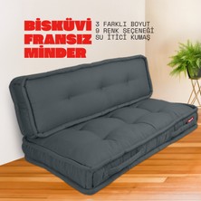 Xpermate Bisküvi Minder Petek Önü Palet Üstü Minderi Fransız Minder Bank Ve Bahçe Minderi 60x120x14 Cm Antrasit
