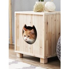Elawoodworking Ahşap Kedi Evi Kedi Kulubesi