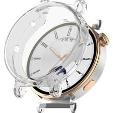 Techmaster Huawei Watch Gt4 41MM Uyumlu Kasa Ekran Koruyucu 360 Tam Koruma Kılıf Kapak