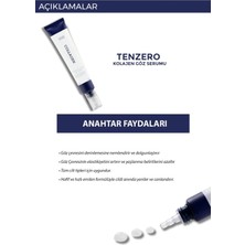 Tenzero Yoğun Hidrolize 2x Kolajen Özlü Aydınlatıcı ve Kırısıklık Karşıtı Deep Aqua Göz Serumu (30 Ml)