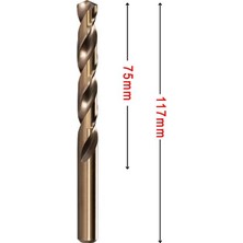 Makina Takım Mte 8mm Paslanmaz Matkap Ucu Altın Seri Hss-E Dın 338