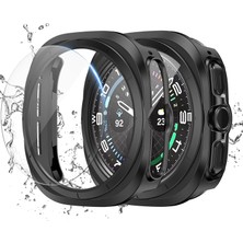 Samsung Galaxy Watch 7 Ultra 47MM Uyumlu Kasa Ekran Koruyucu 360 Tam Koruma Kılıf Kapak