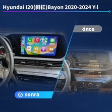 Victor Hyundai I20 / Bayon (2020-2024 Yıl) Multimedya Android Sürüm 13 Kablosuz Carplay Navigasyon 10 Inç Ekran 2g Ram +32GB Hafıza Çerçeve ve Arka Görüş Kameras ile