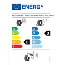 Pirelli 185/65 R15 88T Wtcıntpc01 Cinturato Winter D-B-70 Kış Oto Lastiği (Üretim Yılı: 2024)