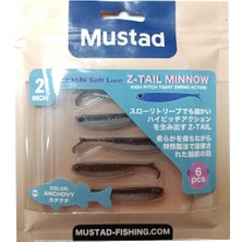 Mustad Mezashi Z-Tail Minnow 5cm Silikon Yem