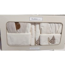 Özdilek Cotton Bliss Krem-Bej Bornoz Aile Seti