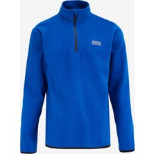 Discovery Expedition Düz Mavi Erkek Polar Sweatshırt D4WM-SWT3993