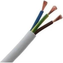 Öznur 3 x 1,5 Ttr Kablo 5 Metre Beyaz Renk