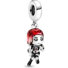 Defne Silver Pjauthenıc Black Widow Charm