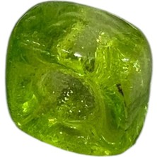 Defne Silver Yeşil Mat Murano Cam Charm