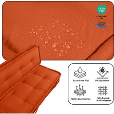 Xpermate Bisküvi Minder Petek Önü Palet Üstü Minderi Fransız Minder Bank ve Bahçe Minderi 60X120X14 cm Kremit