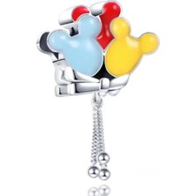 Defne Silver Sallantılı Renkli Mickey Charm