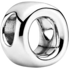 Defne Silver O Harf Charm