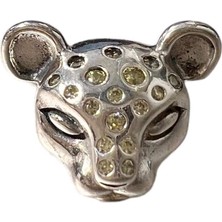 Defne Silver Taşlı Panter Kafası Charm