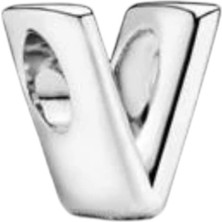 Defne Silver V Harf Charm