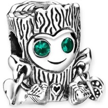 Defne Silver Sevimli Ağaç Charm