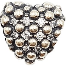 Defne Silver Kalp Charm