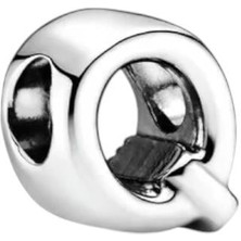 Defne Silver Q Harf Charm