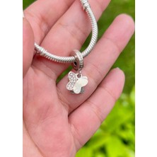 Defne Silver Sallantılı Kelebek Charm