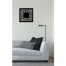 Artroya -La Ilahe Illallah Islami Metal  Tablo - Islami Ev Dekorasyonu -  Dini Duvar Tabloları - 50 X 50 - Cm - Sıyah-Islm-058
