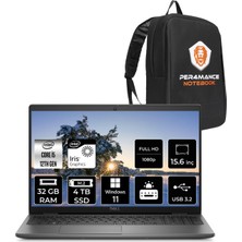 Dell Latitude 3540 i5 1235U Notebook 32GB RAM 4TB SSD 15.6" FHD Win11 Pro + Per4 Çanta N049L354015UP430