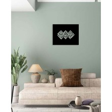 Artroya -Bismillahirrahmanirrahim Islami Metal  Tablo - Islami Ev Dekorasyonu -  Dini Duvar Tabloları - 50 x 40 - cm - SIYAH-ISLM-045