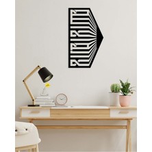 Artroya -La Ilahe Illallah Islami Metal  Tablo - Islami Ev Dekorasyonu -  Dini Duvar Tabloları - 70 X 41 - Cm - Sıyah-Islm-096