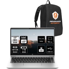 Hp Probook 440 G10 Intel Core I5 1335U 48GB 1tb SSD 14" Fhd Fdos Taşınabilir Bilgisayar & Per4 Çanta 8A565EAPN343
