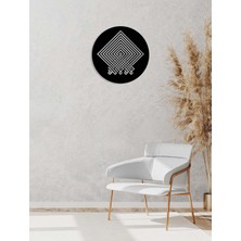 Artroya -La Ilahe Illallah Islami Metal  Tablo - Islami Ev Dekorasyonu -  Dini Duvar Tabloları - 40 X 40 - Cm - Sıyah-Islm-106