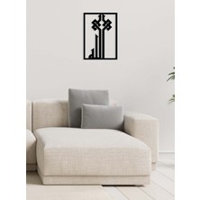 Artroya -Allah Islami Metal  Tablo - Islami Ev Dekorasyonu -  Dini Duvar Tabloları - 50 X 36 - Cm - Sıyah-Islm-174