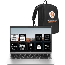 HP Probook 440 G10 i5 1335U 20GB RAM 512GB SSD 14" FHD Win11 Pro 8A565EAPN417 Notebook + Per4 Çanta