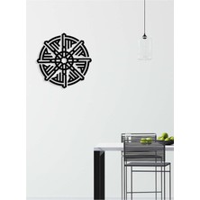 Artroya -La Ilahe Illallah Muhammeden Resulullah Islami Metal  Tablo - Islami Ev Dekorasyonu -  Dini Duvar Tabloları - 50 X 50 - Cm - Sıyah-Islm-052