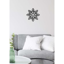 Artroya -Allah Islami Metal  Tablo - Islami Ev Dekorasyonu -  Dini Duvar Tabloları - 50 X 50 - Cm - Sıyah-Islm-065