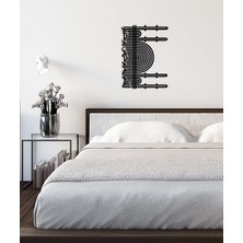 Artroya -Bismillahirrahmanirrahim Cami Motifli Islami Metal  Tablo - Islami Ev Dekorasyonu -  Dini Duvar Tabloları - 70 X 50 - Cm - Sıyah-Islm-056